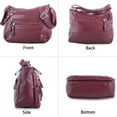 thumbnail image 4 of 10 Pockets Crossbody Purses for Women Medium Pocketbooks Lightweight Ladies Satchel Bag Multi Pocket Shoulder Handbag, 4 of 6