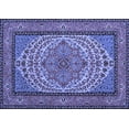 thumbnail image 1 of Ahgly Company Indoor Rectangle Persian Blue Traditional Area Rugs, 5' x 7', 1 of 4
