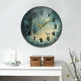 thumbnail image 2 of Yayeee Wall Clock Battery Operated 11.9" Silent Non-Ticking for Living Room, Night Forest Scene, 2 of 8