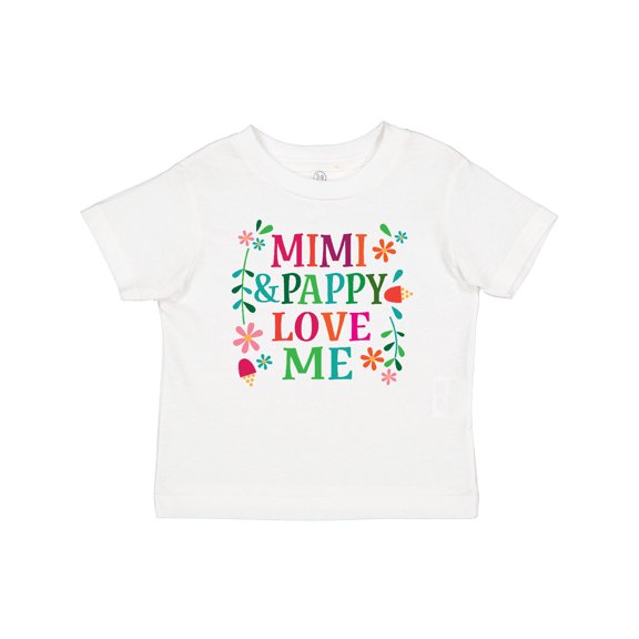 Inktastic Mimi and Pappy Love Me Grandchild Girls Baby T-Shirt