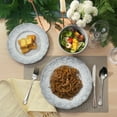thumbnail image 3 of TP 12-Piece Dinnerware Set, Melamine Dishes Set with Bowls and Plates, Dinner Service for 4, Dishwasher Safe, Gray, 3 of 7
