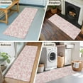 thumbnail image 5 of Farmhouse Pink Runner Rug 2x6 FT,Non Slip Hallway Rugs,Vintage Flower Leaf Botanical Plant Washable Soft Floor Carpet Throw Runner Carpet Long Rugs for Entryway Kitchen Bedside Sliding Door, 5 of 8