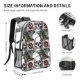 thumbnail image 4 of Sikiie Skulls Roses Clear Backpack, Transparent Bookbag for School for Women Men, Capacity Clear Bag for College, Travel, 4 of 7