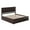 Espresso, variant on AFI Madison Queen Platform Bed with Matching Footboard and Storage Drawers, Light Toffee