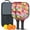 Black-3, variant on Pickleball Paddles Set Of 2, Fiberglass Surface, Sweet Candy Print, 4 Balls & Bag