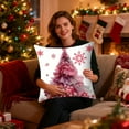 thumbnail image 6 of PRETXORVE 45X45 Cm Christmas Cushion Cover - Faux Printing, Living Room Sofa Decorative Cushion Cover, 6 of 6