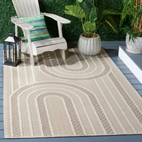 SAFAVIEH Global Lennon Abstract Area Rug, Beige/Ivory, 8' x 10'