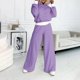 thumbnail image 5 of Gibobby Conjunto de Pantalones para Mujer Conjunto de pantalones y sudadera con capucha de dos piezas de manga larga otoño invierno para mujer(Morado,CH), 5 of 5