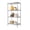 Grey-4 Tier 14"Dx24"Wx48"H, variant on 2 Small Shelves Kitchen Storage Shelf Wire Shelving Unit Metal Adjustable Organizers For Office Pantry Black 12" D X 18" W H