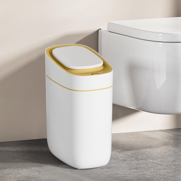 Bote de basura ELPHECO automático con tapa, sensor delgado de 9 litros, 2.5 galones