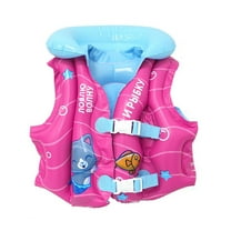 Hienoo Boys Girls Flotation Aid Life Jacket Lightweight Swimwear Inflatable Vest for Kids
