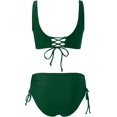 thumbnail image 6 of Bikini Sets for Women Twist Front Bikini Swimsuits Two Piece Push Up Swimsuits Push Up Bikinis Set Valentines Gifts, 6 of 6