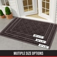 thumbnail image 3 of Buganda Door Mat Outside, Heavy Duty Dirt Trapper Doormat, Non Slip Low Profile Mat for Inside, 32"x47", Brown, 3 of 9