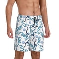 thumbnail image 2 of Sikiie Hand Drawn Snake Mens Pajama Shorts, Lightweight Lounge Pant with Pockets Soft Sleep Pj Shorts for MenMedium, 2 of 6