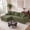 Green, variant on Aenkyo 95 Inch Corduroy L-Shaped Modular Sectional Sofa, Left Chaise, Black