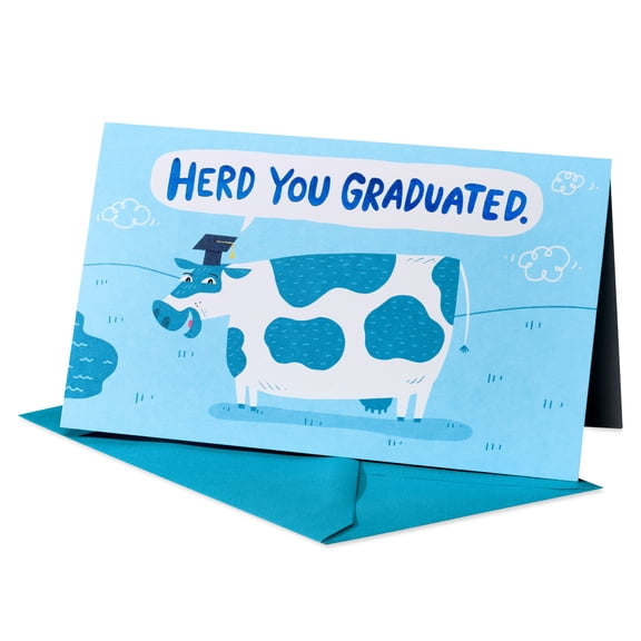 American Greetings Funny Graduation Money/Gift Card Holder Card (Herd You Graduated)