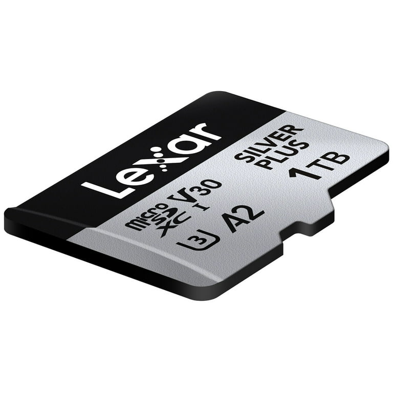 Lexar Professional SILVER PLUS Series microSDXC UHS-I Card with SD