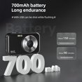 thumbnail image 3 of Camara de video Cámara digital portátil Cámara de vídeo 1080P 44MP 16X Zoom digital Enfoque automático Temporizador Antivibración Batería incorporada con tarjeta de memoria de 32GB Regalo 2.5pulgadas, 3 of 8