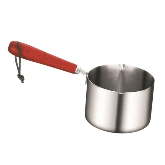 Olla para salpicaduras de aceite, mini olla para estofado, de 150 ml a 500 ml, resistente al óxido, para sopa, leche, para cocina de inducción o de
