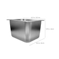 thumbnail image 2 of USHOBE Stainless Steel Ingredient Containers Simple Design For Catering 1Pcs, 2 of 8