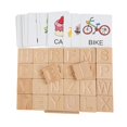 thumbnail image 4 of Tablas de rastreo del alfabeto ABC letras de traza de madera Montessori perfke tablero de trazado del alfabeto, 4 of 7