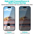 thumbnail image 3 of Protector de pantalla PEHAEL para iPhone 16 Pro 6,3" con privacidad, pack 3+3, 3 of 8