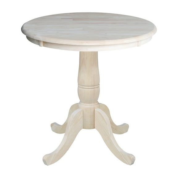 30" Round Top Pedestal Table, 28.9"H