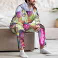 thumbnail image 7 of Sikiie Colorful Easter Eggs Mens Pajama Set, Soft Warm Long Sleeve Sleepwear, Cozy Button-Down Pjs for Men-X-Large, 7 of 7