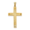 thumbnail image 4 of 14k Satin/Polished Beveled Large Latin Cross Pendant, 4 of 4