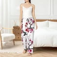 thumbnail image 4 of Fotbe Cherry Blossoms Pantalones de Pijama para Mujer, Pantalones de Dormir, Pantalones Pj con Cordón y Bolsillos-Large, 4 of 6
