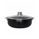 thumbnail image 1 of Horno Caldero/Dutch Oven IMUSA Bistro de cerámica antiadherente de 4,4 cuartos de galón, negro, 1 of 8