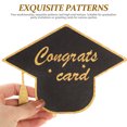 thumbnail image 5 of UPGRATOR 30Pcs Black Paper Graduation Cap Greeting Cards for Written Messages and Party Invitations, 5 of 5