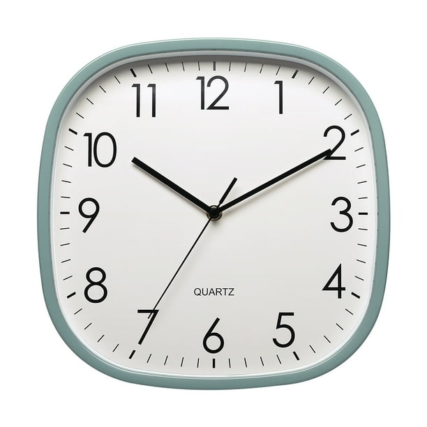Reloj de pared Digital Simple Billuyoard Decoración del hogar 12 pulgadas Azul