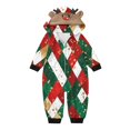 thumbnail image 2 of Odeerbi Christmas Onesie Pajamas for Family Holiday Sleep Jumpsuit Long Sleeve Family Christmas Pajamas Matching Sets Infant Parent Child Outfit Printed Sleepwear Xmas PJs Set Red, 2 of 5