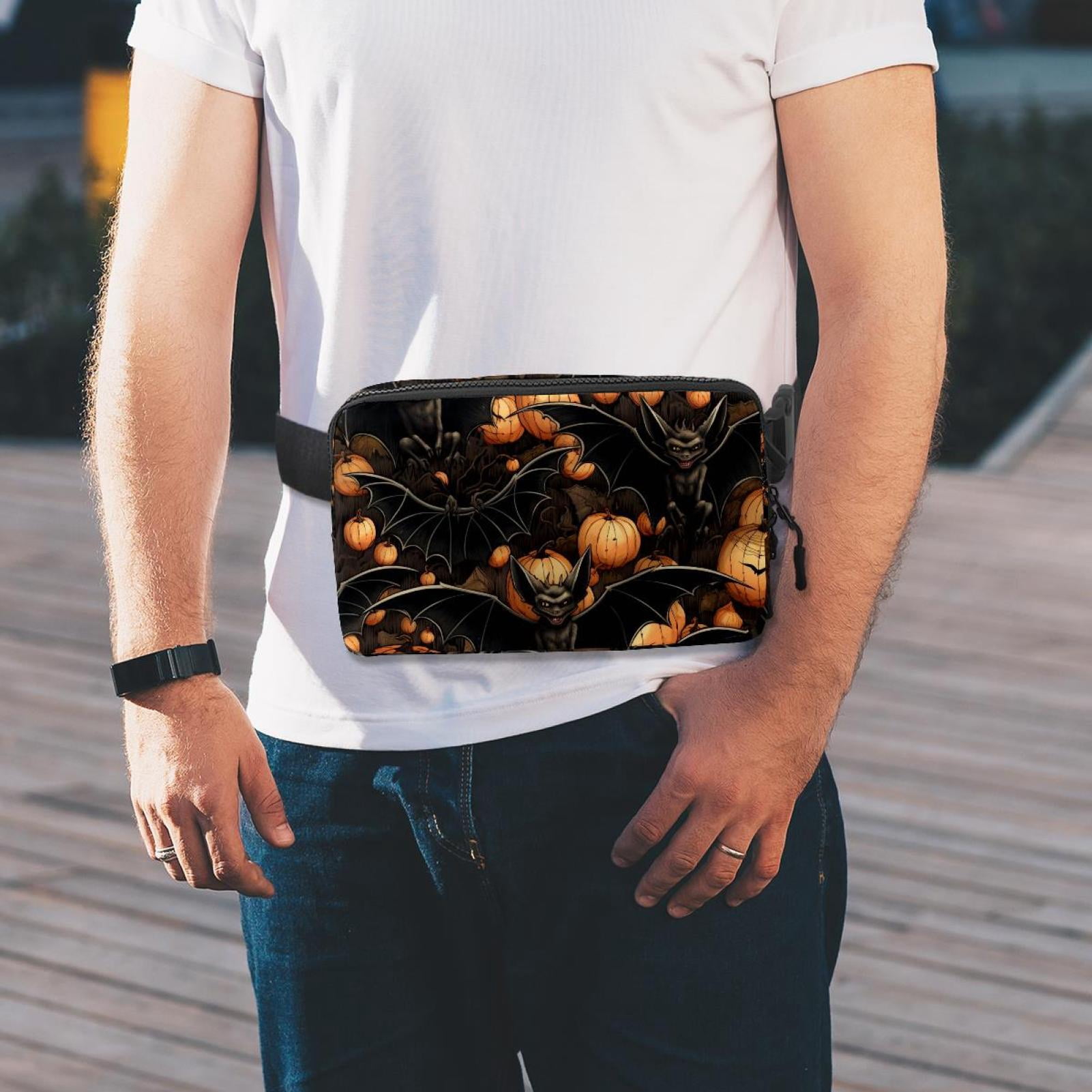 Halloween bats Running Belt Fanny Packs Waist Packs with Extension Strap Unisex Lightweight Adjustable