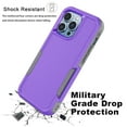 thumbnail image 4 of For Apple iphone 14 Pro Phone Case, Ebizware Heavy Duty Shockproof Case [Military Grade Drop Tested] Dual Layer Full Body Protective Cover for iphone 14 Pro -Purple, 4 of 8