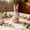pink, variant on Ceramic Q Bunny Figurine White Rabbit Ornament Easter Bunny Decor for Desktop Windowsill Shelf Easter Table Decor
