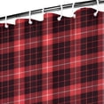 thumbnail image 3 of Red and Black Plaid Pattern Shower Curtain 36"x72" ,Bathroom Decorative Shower Curtains Set with 12 Hooks,Modern Waterproof Washable Shower Curtain, 3 of 6