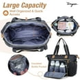 thumbnail image 4 of Diaper Bag Tote, Large Diaper Bags Waterproof, Hospital Bag for Labor Delivery, Baby Bag with Pacifier Case, Travel Diaper Tote with Changing Pad, Black, 4 of 7