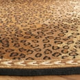 thumbnail image 3 of Safavieh Chelsea Doriane Bordered Wool Area Rug, Black/Brown, 7'6" x 9'6" Oval, 3 of 9
