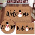 thumbnail image 3 of Tmvgtek Felpudo Navideño - Gnome Dwarf Santa Snowman Greeting Welcome Carpet (5) Tmvgtek Para estrenar, 3 of 8