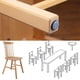 thumbnail image 5 of 20 Piezas de Deslizadores para Sillas con Clavo, Deslizadores Redondos de Teflón para Muebles, Almohadillas Deslizantes Autoadhesivas, para Protección de Muebles de Alfombras, Azulejos, Pisos de, 5 of 5
