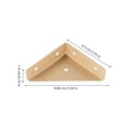 thumbnail image 2 of HOMEMAXS 10Pcs Angle Brackets Metal Corner Brace Bed Supports Corner Brackets Replacements for Repair, 2 of 8