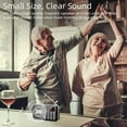 thumbnail image 4 of Portable AM FM Radio Rechargeable Battery Operated SW Radio with Big Button, Digital Tuning, Auto Save, USB Flash Drive TF Card AUX Input MP3 Player, 4 of 6