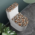 thumbnail image 2 of HELLHERO Leopard Print Toilet Covers Set Elastic Bottom Toilet Lid Cover & Set of 2 for Bathroom Accessories Easy Care Universal, 2 of 8