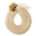 thumbnail image 4 of MY-LADY 100S Nail U Tip Fusion 100% Remy Human Hair Extensions Keratin Pre Bonded Hairpiece Straight 0.5g/s, #60 Platinum Blonde, 16inch, 4 of 10