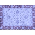 thumbnail image 1 of Ahgly Company Machine Washable Indoor Rectangle Oriental Blue Traditional Area Rugs, 2' x 4', 1 of 4