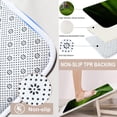 thumbnail image 4 of 4 Pcs Bathroom Sets with Shower Curtain and Rugs, Red Gold Vintage Fancy, Bathroom Decor Music Winter Diamond Golden Shower Curtain Sets for Bathroom Decor, 4 of 4