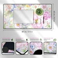 thumbnail image 7 of Floral Desk Mat Pink Desk Mat Spring Floral Cute Desk Mat for Women Extended Large Non Slip Mousepad with Stitched Edges, 31.5x15.7, 7 of 7