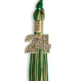 thumbnail image 5 of Endea Graduation Green/Antique Gold Mixed Color Graduation Tassel with Gold Date Drop, 5 of 11